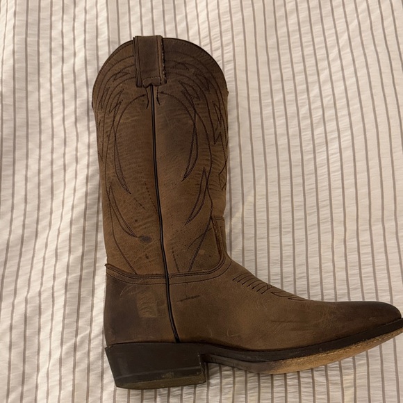 Frye Distressed Brown Western Boots - Picture 5 of 11